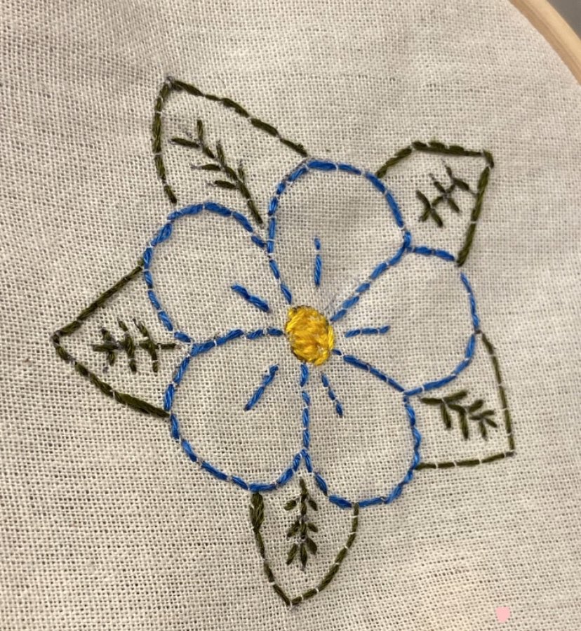 so proud of my third embroidery 🥹