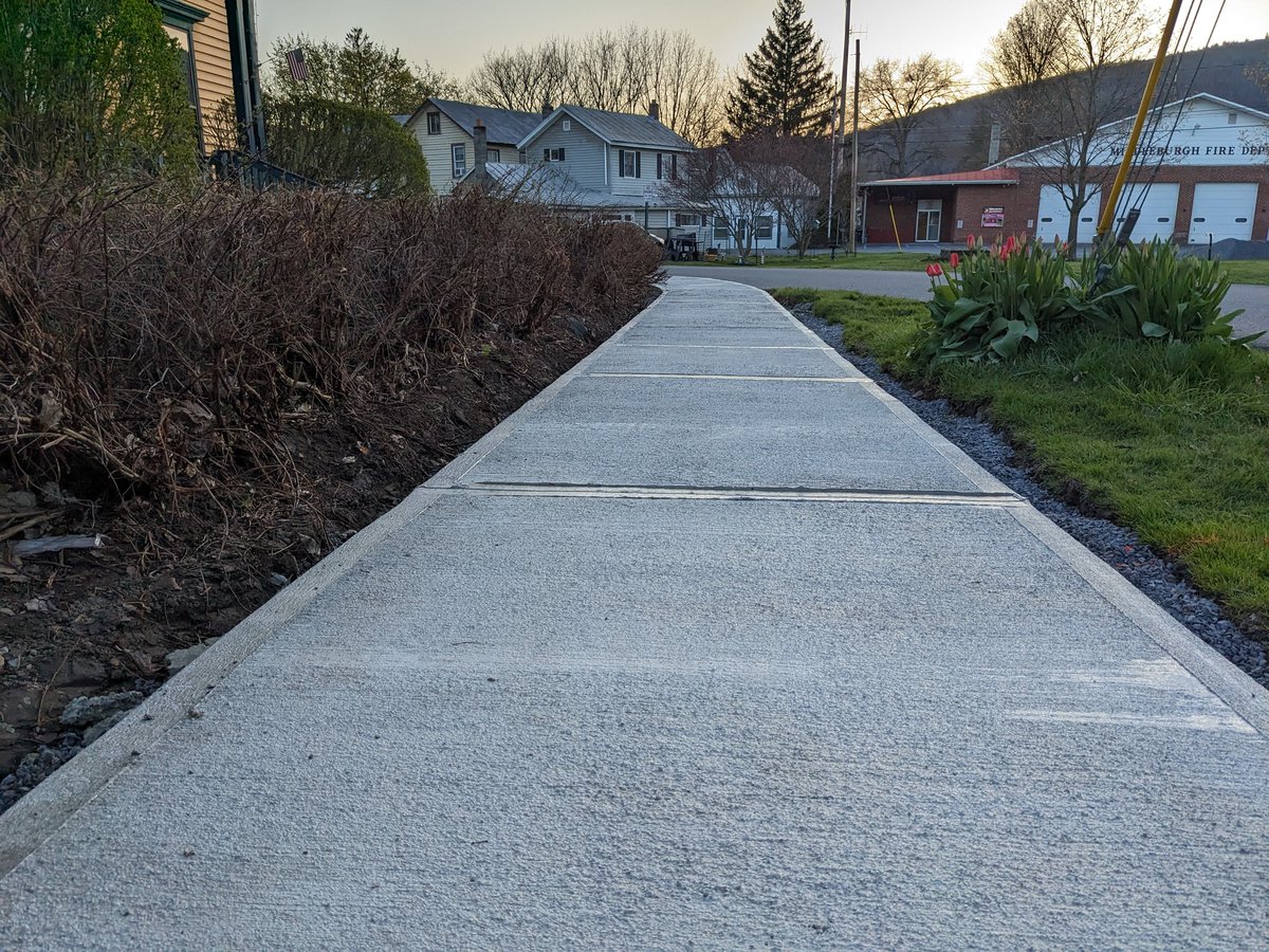 New residential sidewalks in the Village of Middleburgh are very exciting to me. 

#Infrastructure #GetShitDone