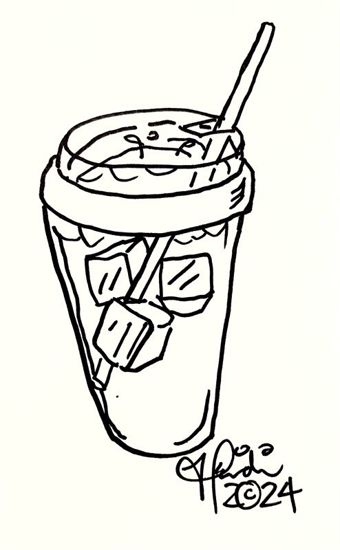 I drew this for today's prompt!

Sketchaday #treat

A cool drink after a workout!