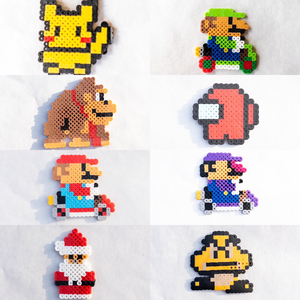 ✨✨FOR SALE✨✨ Perler bead refrigerator magnets made by my 6 year old. $5 each + $2 shipping Custom designs are available by request! Payment by Venmo, Paypal, Apple Cash, or Cash app.