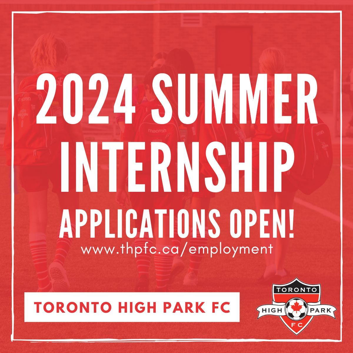 Are you passionate about soccer and community engagement? We're looking for a Grassroots Intern to join our team at THPFC! 🌱 You'll work closely with our Manager of Recreation to help plan & deliver soccer programs in the vibrant High Park community. ⚽️ buff.ly/3lxc2EU
