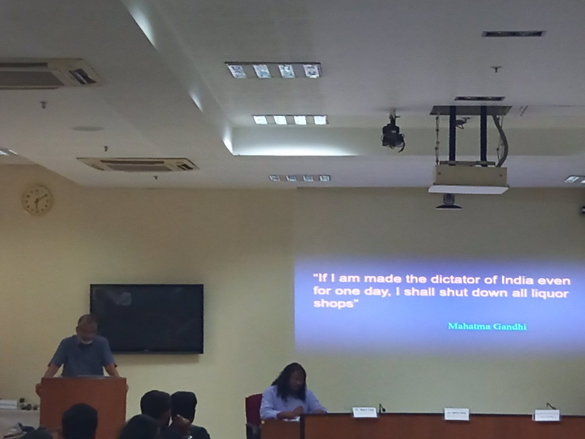 Attended the M subramanian Endownment lecture at TISS mumbai .dr Abhay bang sir gave the talk on ' Alcohol and tobacco in gadchiroli and muktipath ' very eye opening lecture .you cant learn about rural india by sitting at Tiss or  mantralaya. #drAbhaybang #Tissmumbai #muktipath