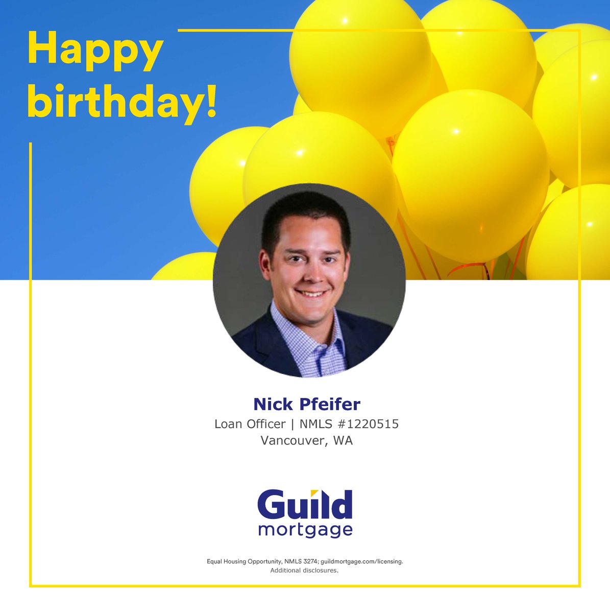 Nick, today is your day to shine... go out and make it memorable!
#guildmortgage #vancouverwa #happybirthday #cake #celebrate