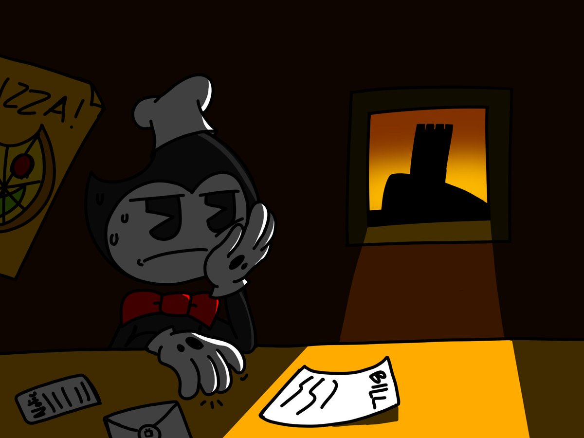 Doesn’t seem like Bendy’s business is doing well…
#JoeysArtChallenge