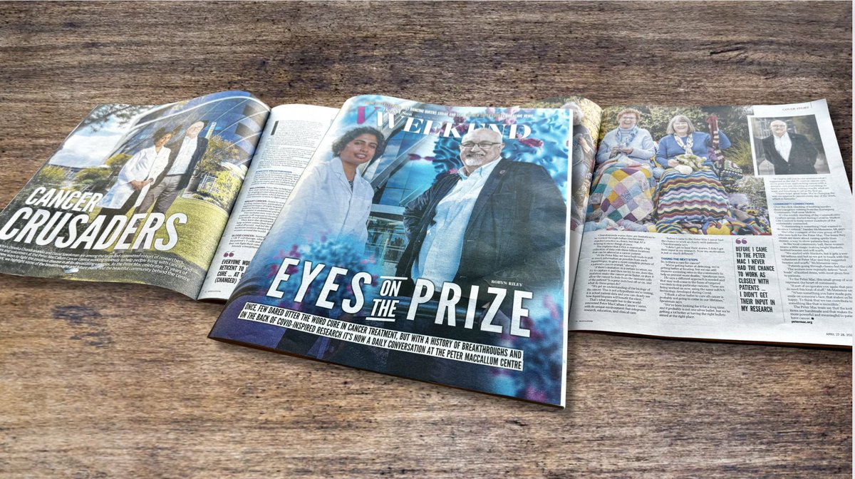 𝐈𝐭’𝐬 𝐨𝐮𝐫 𝐛𝐢𝐫𝐭𝐡𝐝𝐚𝐲 and we’re celebrating with this exceptional spread in today’s Herald Sun V Weekend magazine – with cover stars DrDavid Speakman OAM, breast and melanoma specialist and former Chief Medical Officer, and researcher Dr @dineika_chandra. 1/5