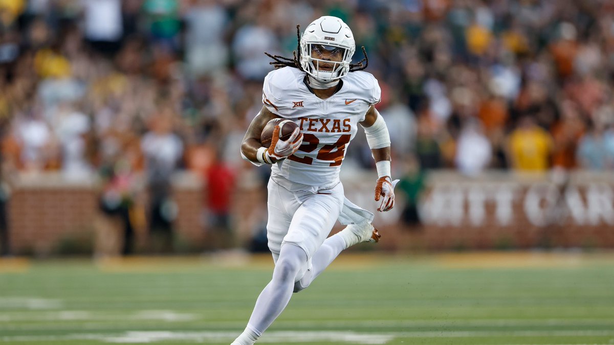 Texas becomes the 2nd school ever to have the first RB off the board in back to back drafts. Texas — 2024: Jonathon Brooks, Rd2 Pk46 2023: Bijan Robinson, Rd1 Pk8 Alabama — 2012: Trent Richardson, Rd1 Pk3 2011: Mark Ingram, Rd1 Pk28