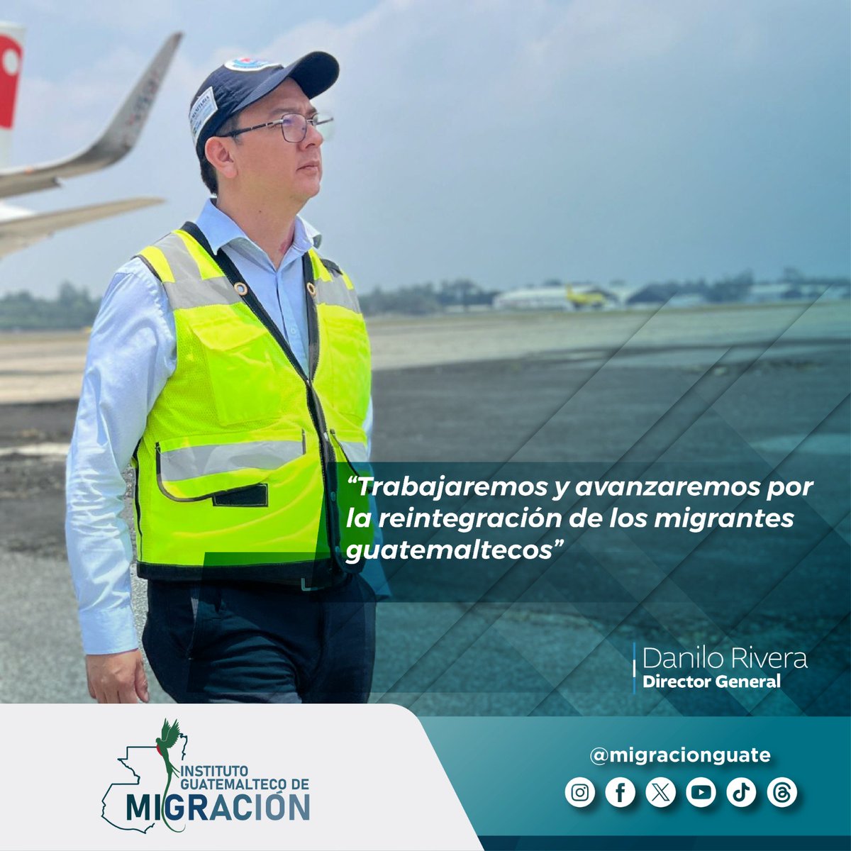 #InformaciónIGM | El director general de @MigracionGuate, reitera su compromiso con la población migrante guatemalteca retornada.