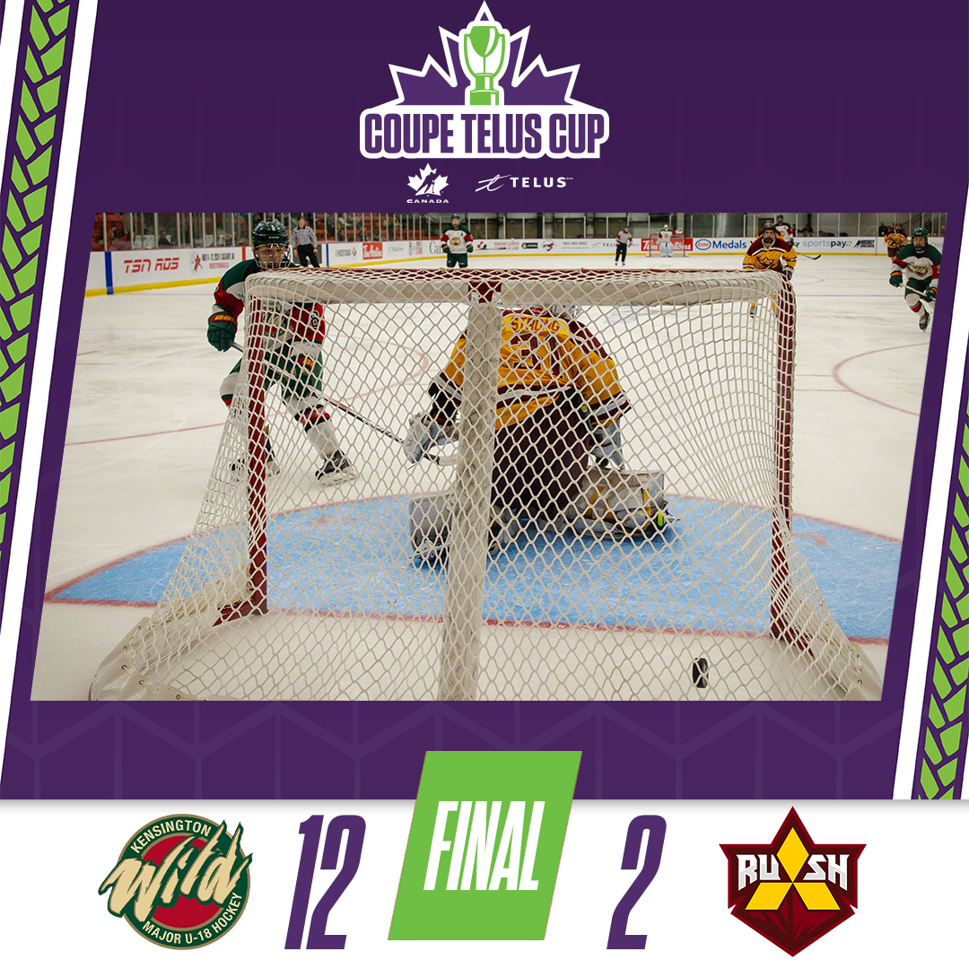 GAME OVER! The @KensingtonWild close out the preliminary round with a win over the @sydmitsuRUSH. MATCH FINI! Le @KensingtonWild conclut la ronde préliminaire avec un gain contre le @sydmitsuRUSH. 📊hc.hockey/TELUSStats2415 📊hc.hockey/StatsTELUS2415 #TELUSCup | #CoupeTELUS