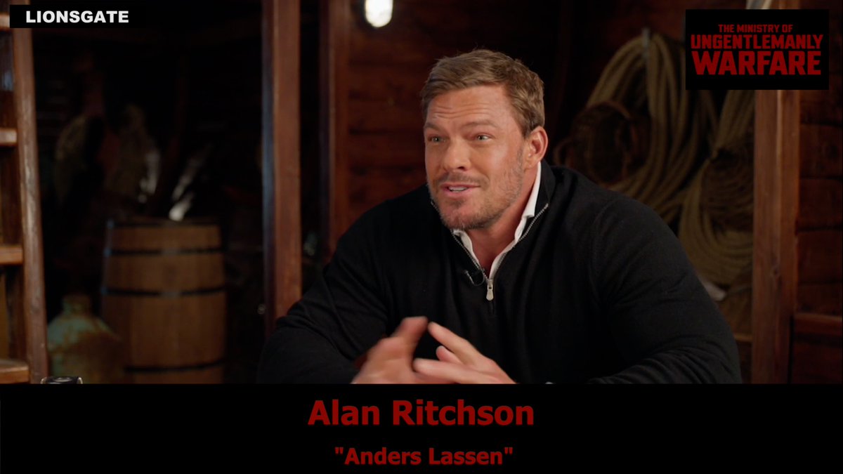 'The Ministry of Ungentlemanly Warfare' Interview with Alan Ritchson youtu.be/Y8Ry97MVu-0?si… via @YouTube Release: 04/19/2024 #TheMinistryOfUngentlemanlyWarfare @Lionsgate #AlanRitchson,