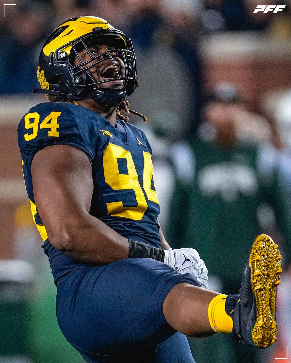 Kris Jenkins: 82.7 PFF Grade in 2023 (3rd among Big Ten DTs) 😤