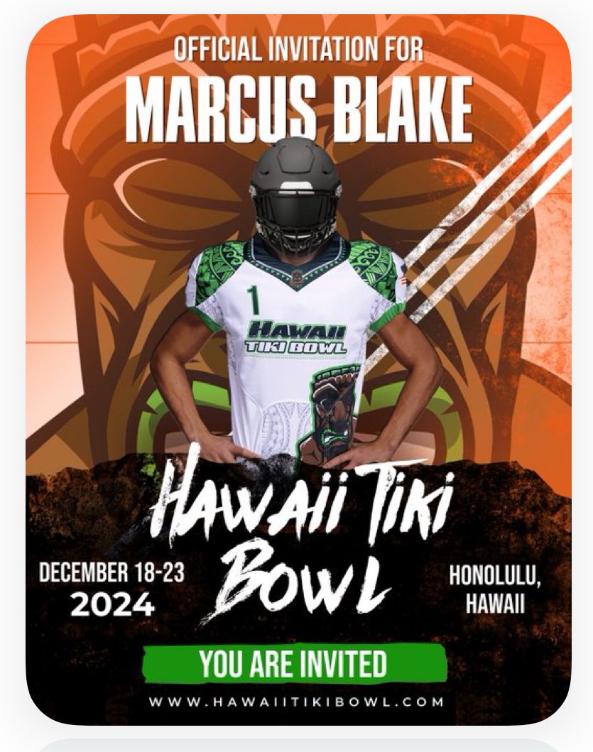 Thank you @FillippSAU for the official invite to the @HawaiiTikiBowl. @coachcfrazier @CoachGlaze13 @Cats_Recruiting