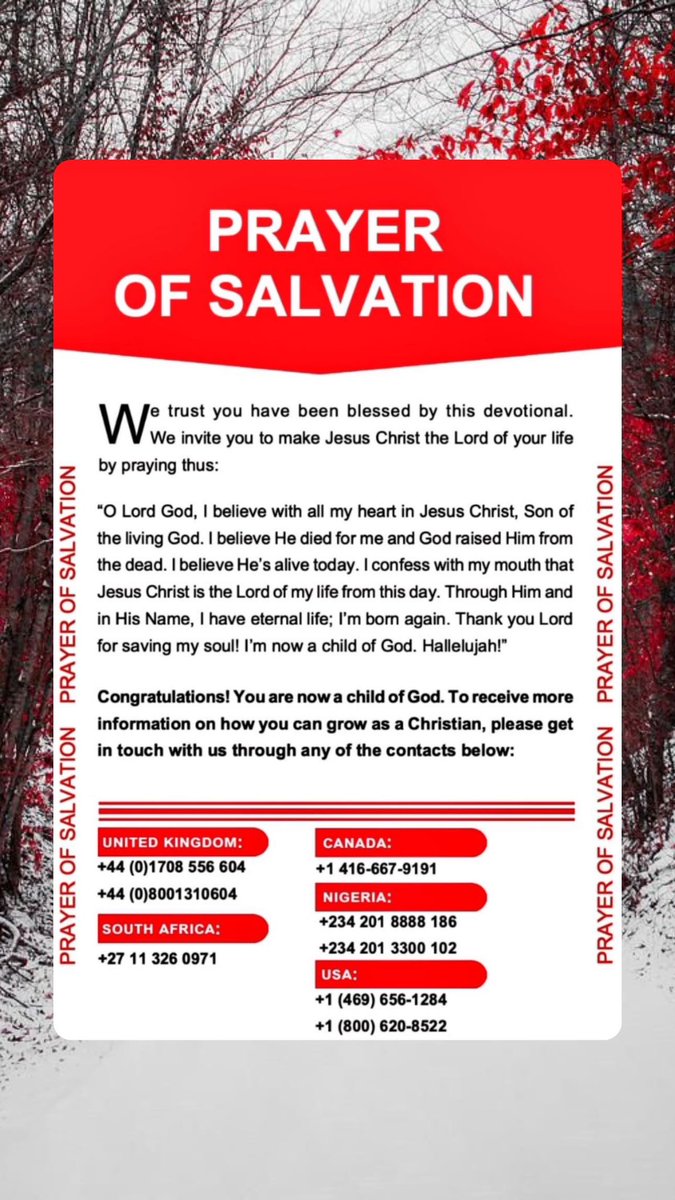 27th of April, 2024- Rejuvenated By The Holy Ghost 
#Prayer #RhapsodyOfRealities #Christian #DailyDevotional #ROR #PastorChris #April #Devotional #MonthOfIntercession #YearOfRedemption  #NewMonth #April2024  #MessengerAngel #NewMonthGoals #Communion