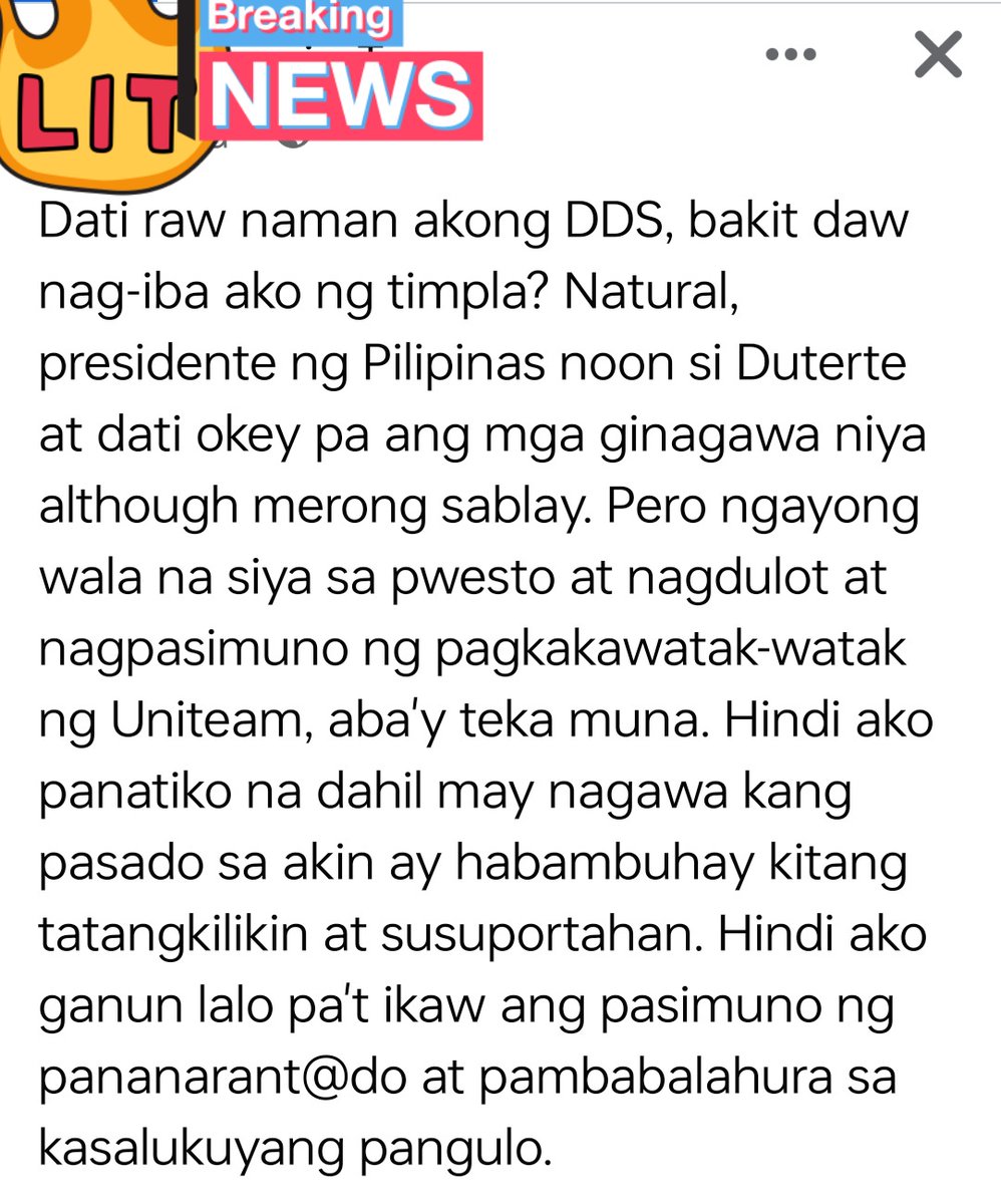 Well said❤️🇵🇭 from DATING DDS!