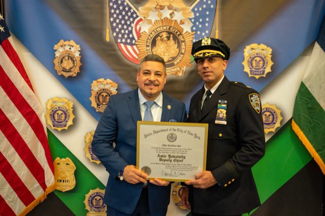Join us in witnessing history & congratulating our proud member Amir Yakatally on his promotion to #NYPDChief becoming the #First #Muslim #American to achieve that honor. This is a #ProudMoment for the community #NYC & #USA #InshAllah many more to follow! #ThankYou @NYPDPC