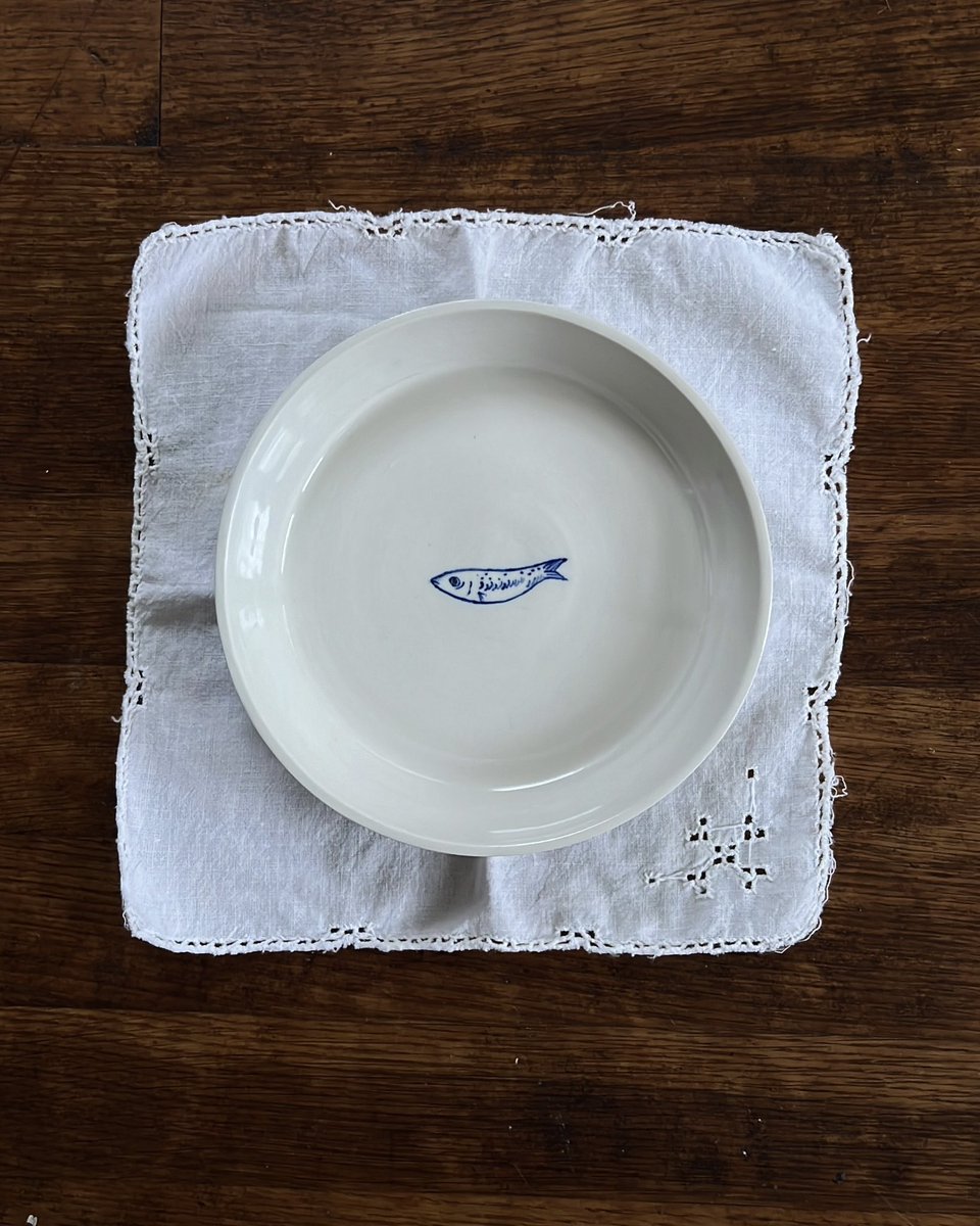 a set of 2 new porcelain plate bowls I made