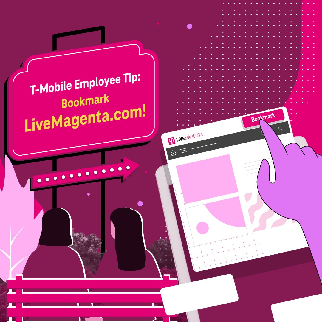 If you work for @TMobileCareers bookmark LiveMagenta because life can be unpredictable and it's reassuring to know where to turn for help. 

#TeamMagenta