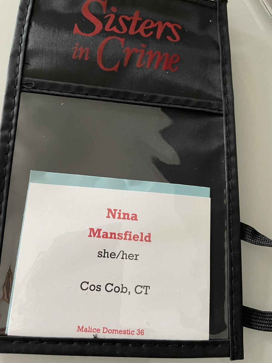 I'm having a great time at Malice Domestic! #malicedomestic #amwriting #mystery