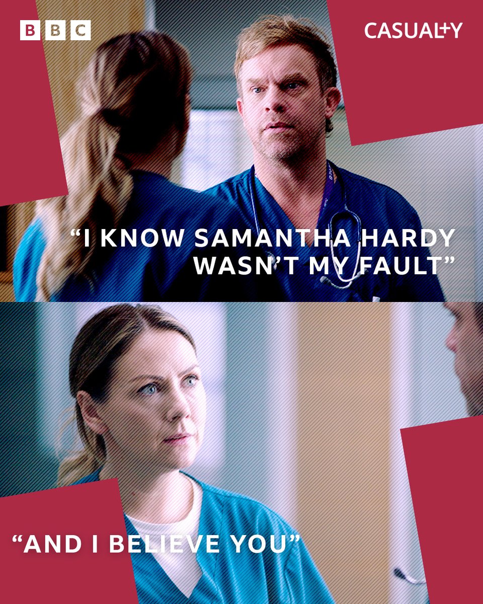 They are on to Patrick. Watch #Casualty on #iPlayer