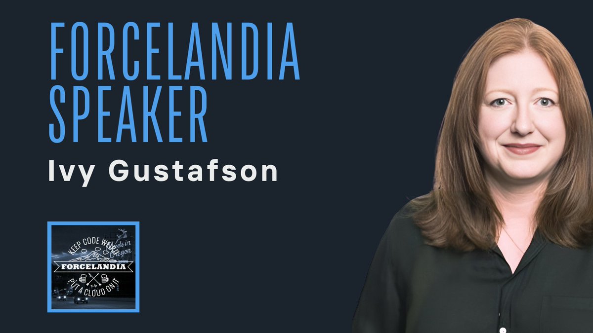 Ivy Gustafson will be speaking at #Forcelandia2024! Join us in Portland on July 10-11 for a deep dive into cutting-edge tech with Ivy’s expert insights. 🚀 #KeepCodeWeird #PutACloudOnIt @IvyMacTampa