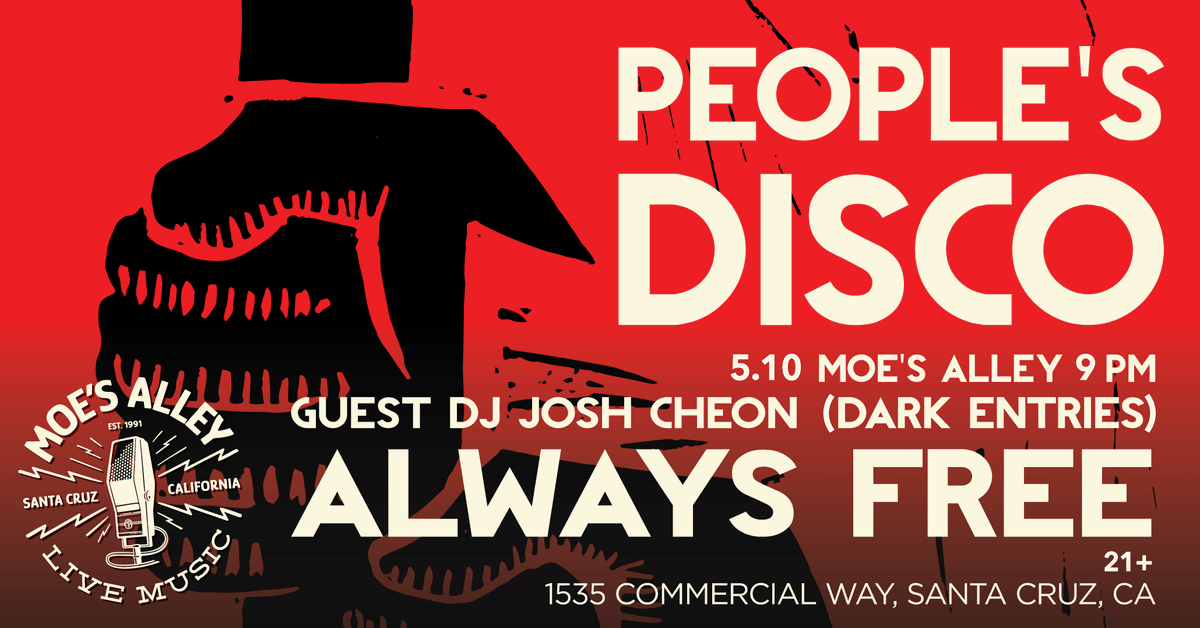 ✌️🪩 People’s Disco is back featuring DJ Josh Cheon (Dark Entries @darkentriesrecs ) 🪩✌️ Friday, March 10th Doors: 8pm / Show: 9pm ALWAYS FREE A.K.A. *No Cover* 21+ This is a free event, but it is strictly 21 and over, so remember your ID! 🕺🏻