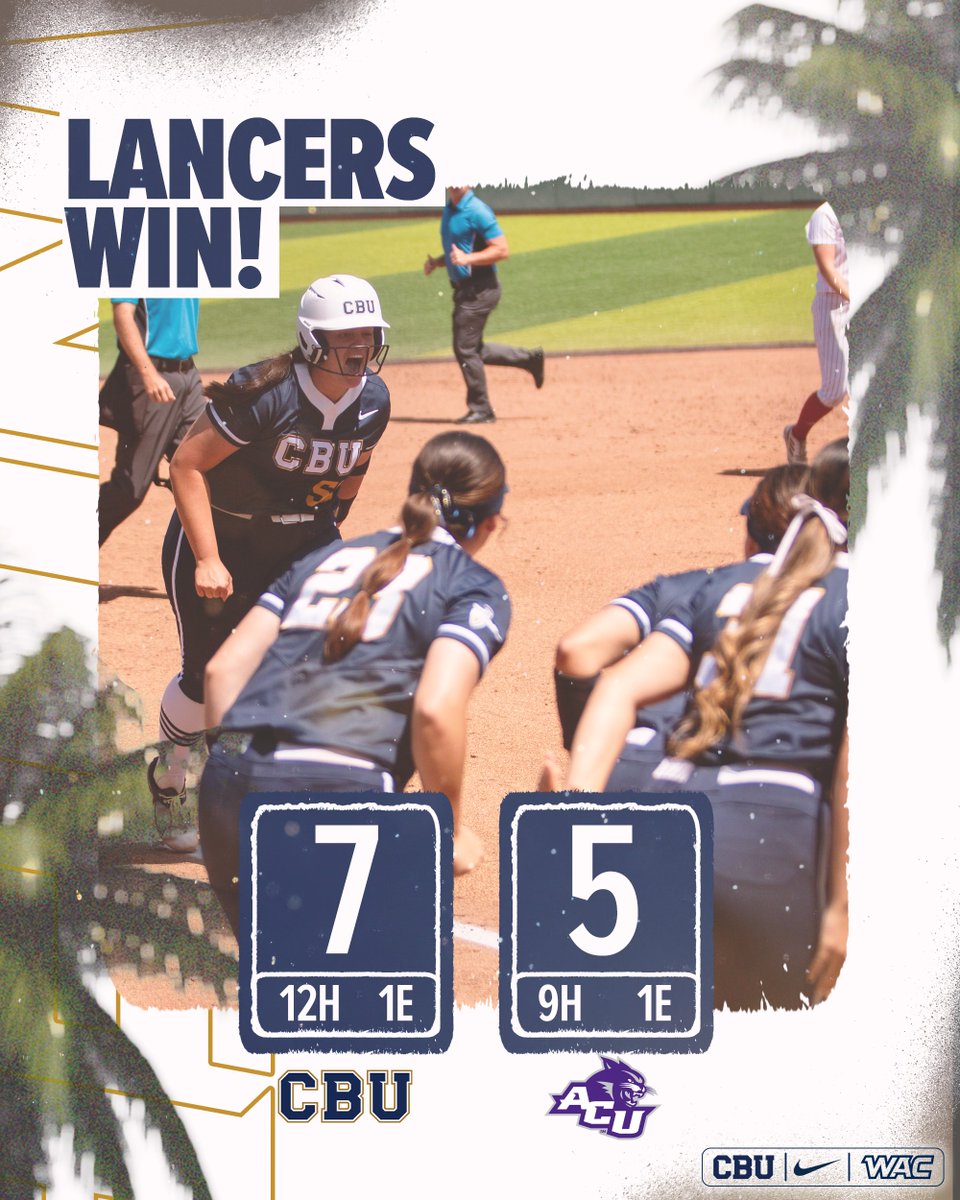 ‼️LANCERS WIN‼️ CBU takes the road series against ACU win with a Friday sweep! #LanceUp⚔️