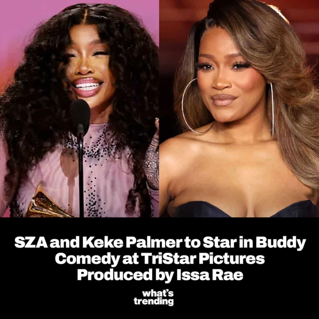 Keke Palmer and SZA Will be starring in an a yet to be titled buddy comedy for Tristar Pictures.⁠ ⁠ 🔗: whatstrending.com/sza-and-keke-p…