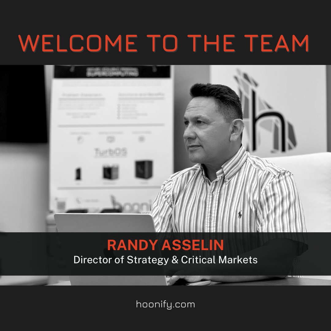 hoonify_tech's tweet image. We are thrilled to announce that Randy Asselin has joined our team as our Director of Strategy &amp;amp; Critical Markets. Join us in welcoming Randy to the #Hoonify family! Get to know our team by visiting our website. hubs.la/Q02vf1Xx0
#HoonifyTech  #HPC #HighPerformanceComputing