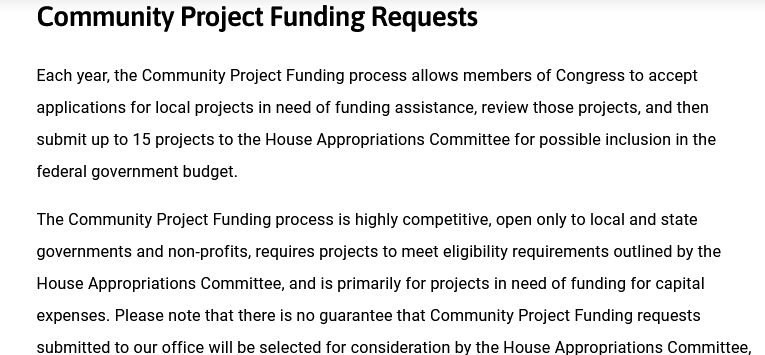 McPhersonHall's tweet image. The House Appropriations Committee has set a deadline for submission of #FY2025 #CommunityProjectFunding requests for Friday, May 3, 2024

Has @RepFinstad requested any suggestions from #MN01 counties, cities and local governmental entities?

#FinstadFails

Copy @Bohman4Congress