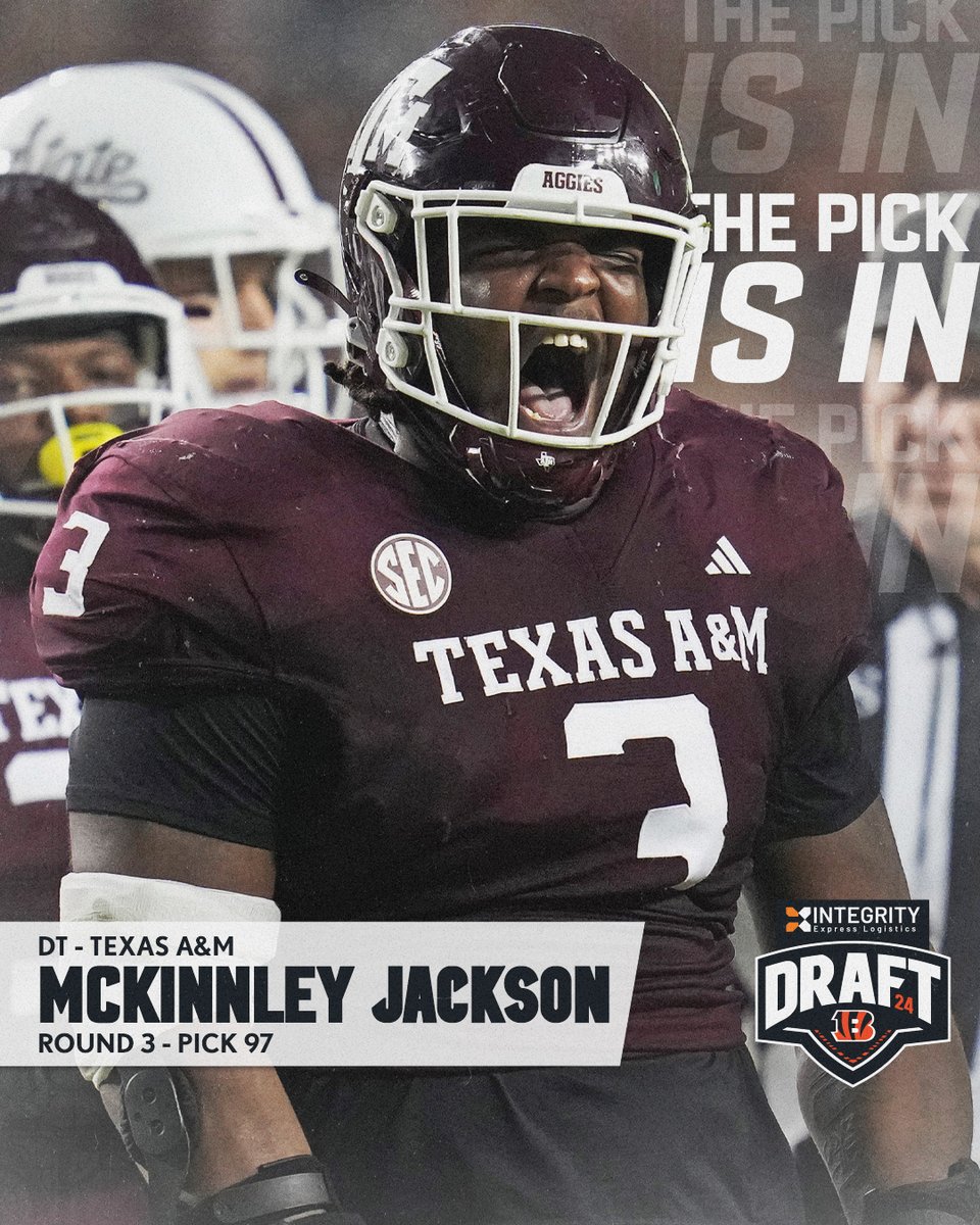 WITH THE 97TH PICK ➡️ DT McKinnley Jackson @IEL_LLC | 📺: NFL Draft on ESPN/ABC/NFLN