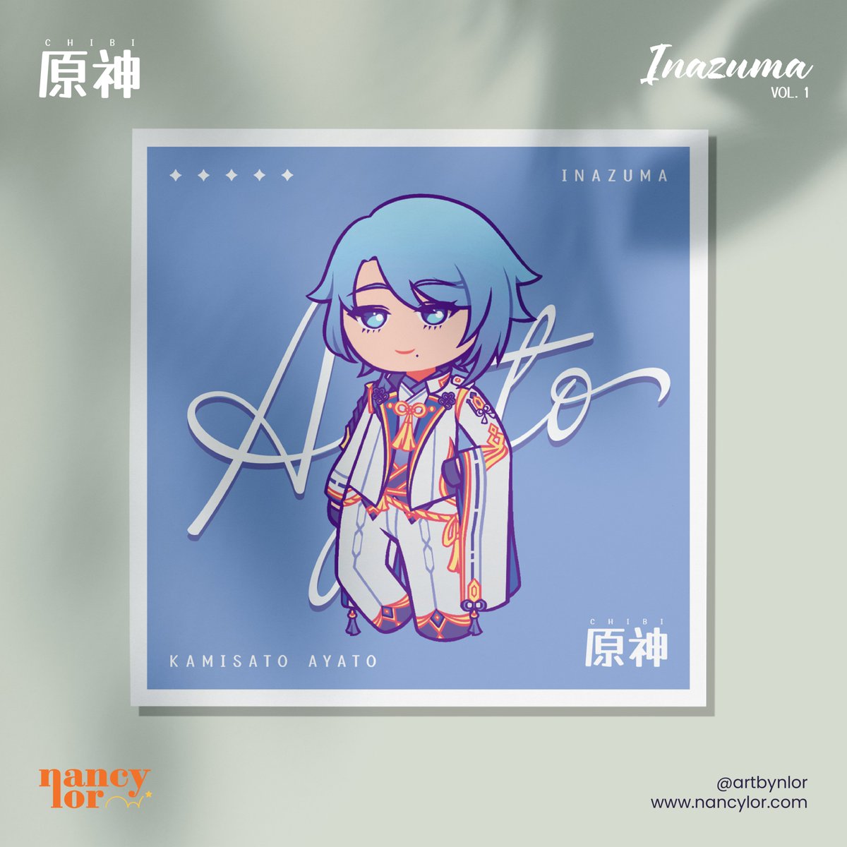 artbynlor's tweet photo. Genshin Impact Chibi: Inazuma Vol. 1 (Closeups!) https://t.co/nMCYhCM5zD