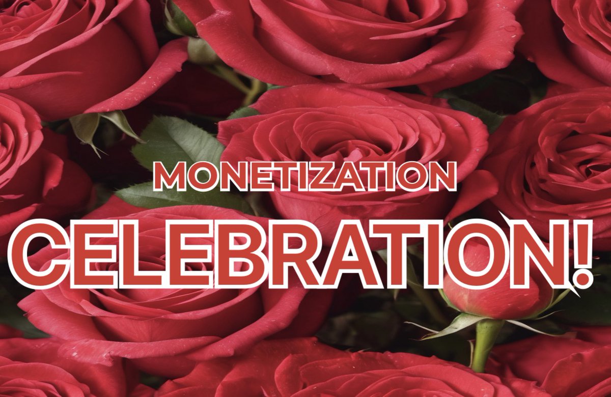 Set your reminders! Starting 4pm central Monetization CELEBRATION! Everyone gets a rose! youtube.com/live/EcgI4toap… via @YouTube