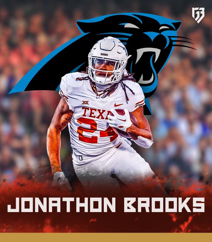Jonathon Brooks is yet another @coachchoice special. Fast, physical and versatile. When he gets back from injury, he gives Bryce Young a back who can carry the load, can be a weapon in the pass game and protect him. A true 3 down back for the @Panthers #KeepPounding