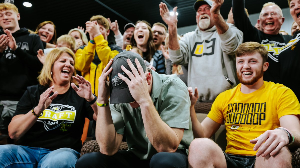 HawkeyeFootball's tweet photo. Realizing a lifelong dream.

We're so proud of you, Coop.

#NFLHawks x #NFLDraft https://t.co/EBD9nLSVu4