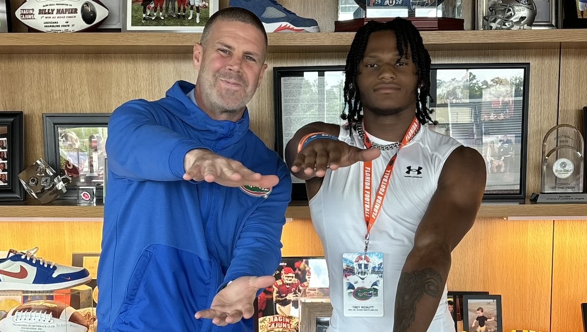 5-star safety Trey McNutt took his first visit to Florida today, and he tells @On3Keith the Gators impressed🐊 McNutt ranks No. 26 NATL. (No. 2 SAF) in the 2025 class⭐️ Read: on3.com/teams/florida-…