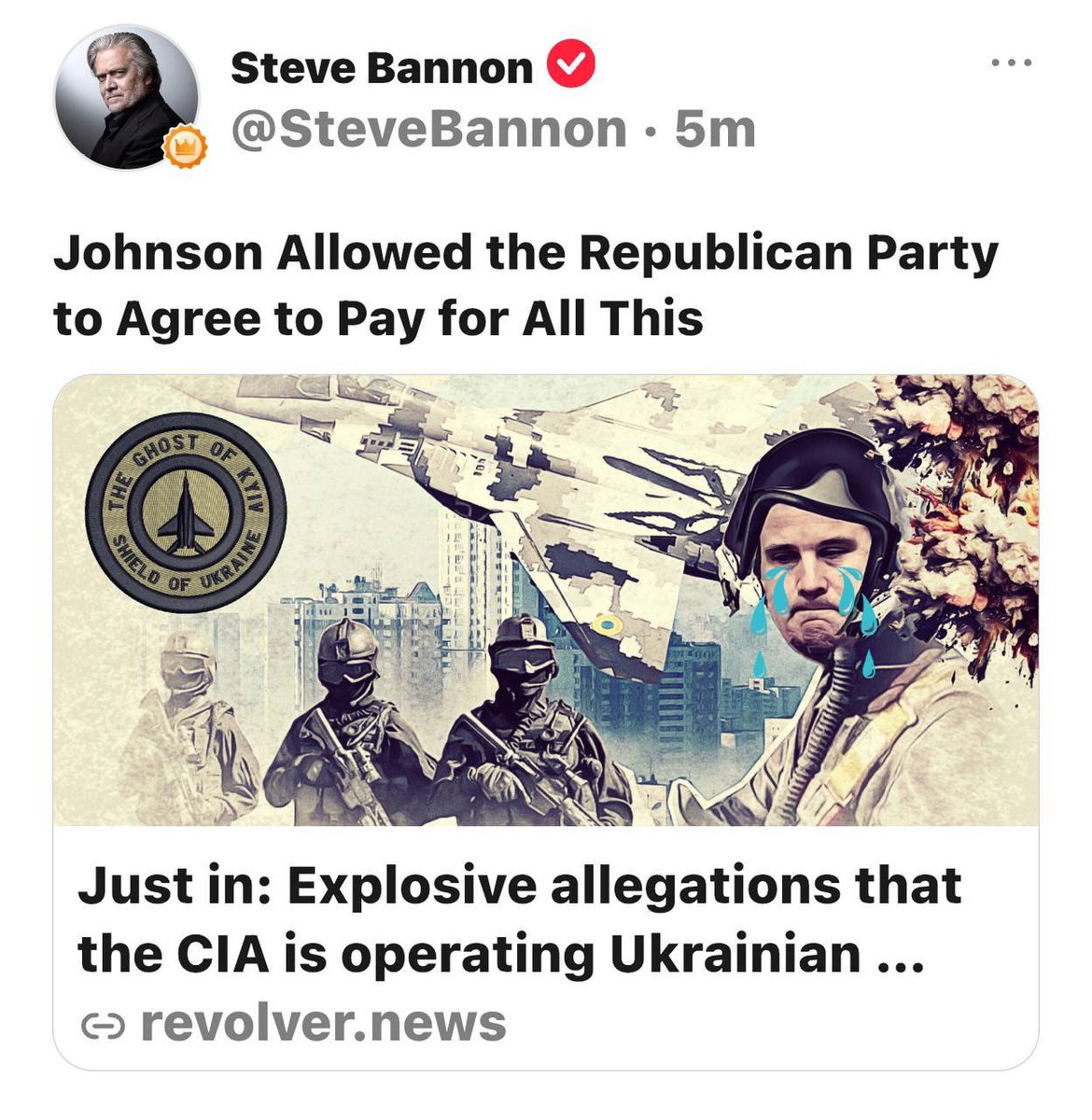 Did I mention it’s always the CIA?!! They control Iran and Ukraine and Israel and everywhere else that’s crime ridden.
