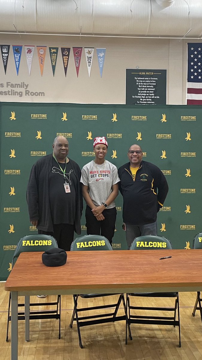 CONGRATULATIONS to Firestone girls basketball senior Aalivia Mullins, signing with Owen Community College to continue as a student-athlete after HS graduation! 📚 🏀 @akronschools @beaconjournal @AkronOhioMayor @FirestoneCLC