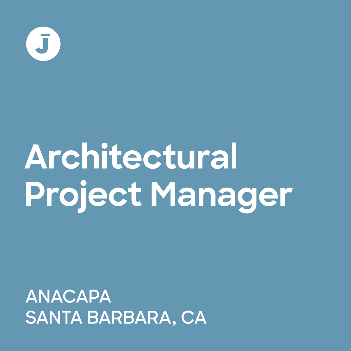 Today's Employer of the Day is ANACAPA. They're currently hiring an Architectural Project Manager in Santa Barbara.

arcnct.co/3WiE1bo

#ArchinectJobs #ArchinectEOTD #ArchitectureJobs #SantaBarbaraJobs