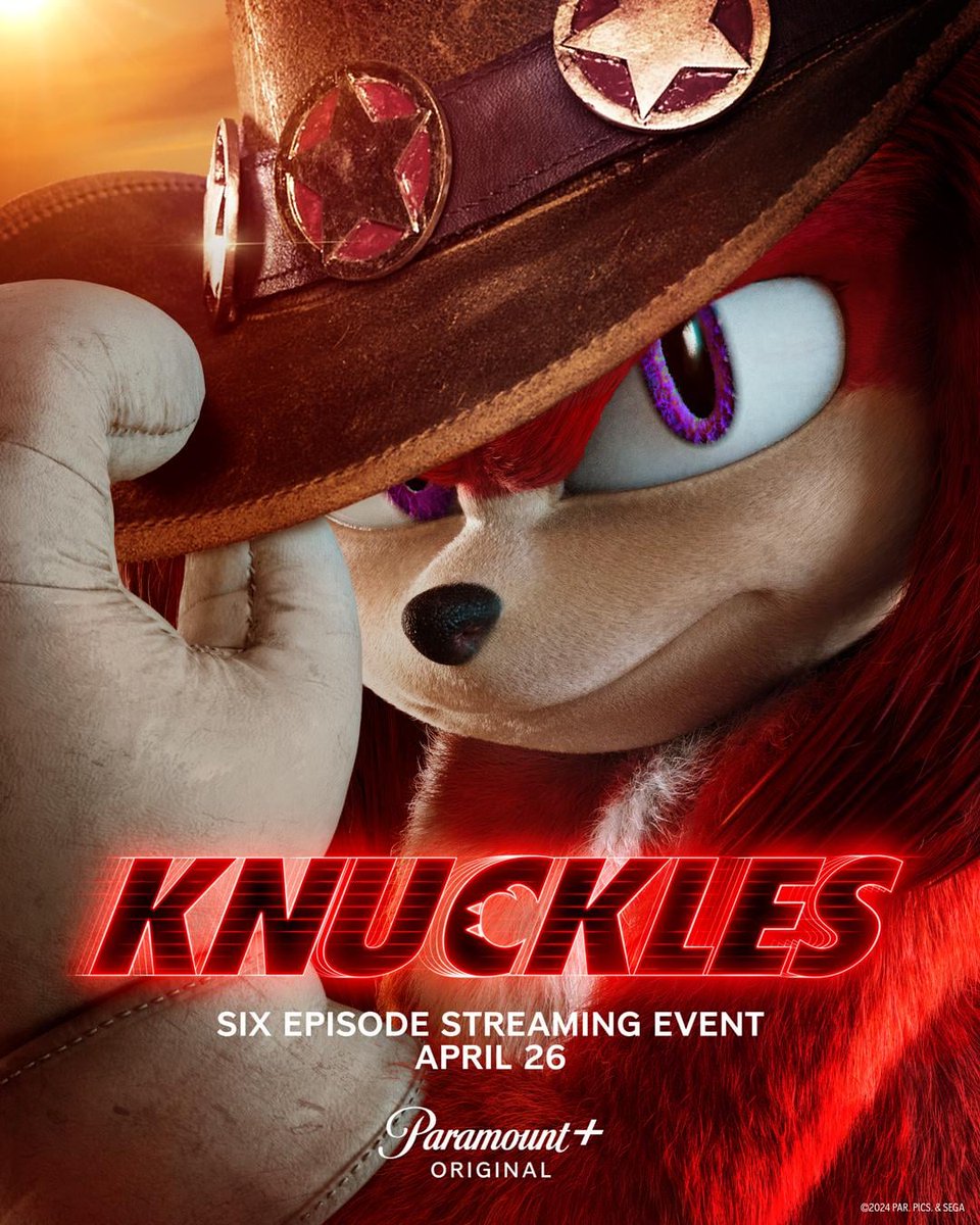 im watching knuckles new series on paramount+ with my mom and my brother