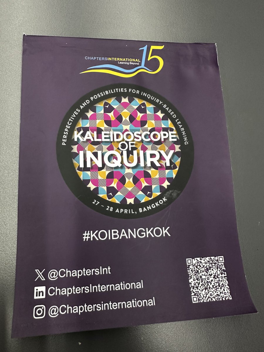 Teaching internationally brings so many wonderful professional development opportunities. Ready to learn from the inquiry greats! @AISGZ #lifelonglearning #BANGKOK