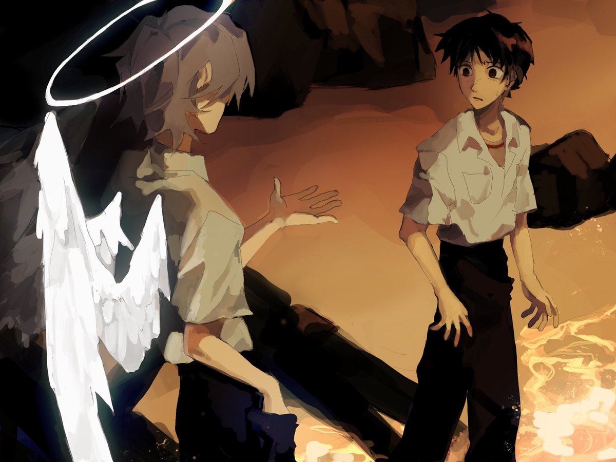 “Till we meet again, Shinji Ikari.” 
#kawoshin #evangelion #エヴァンゲリオン
