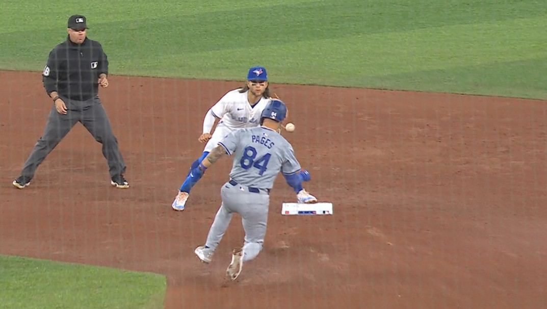 Two games, two Dodger players just missing being drilled in the noggin.