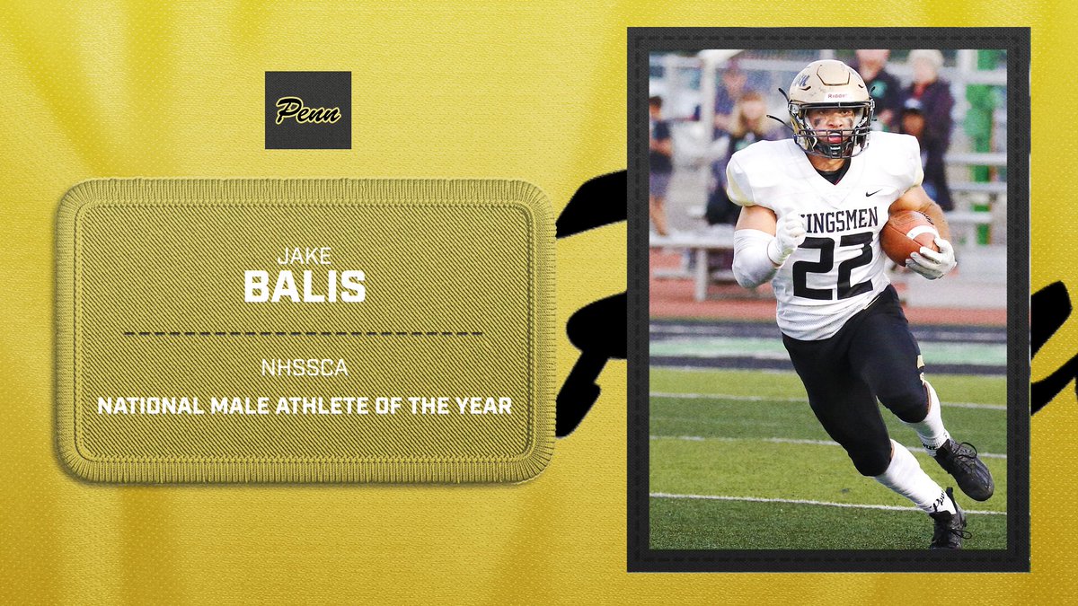 Congrats to Penn Student-Athlete Jake Balis on being named the National Male Athlete of the Year by the National Strength &amp; Conditioning Coaches Association !!!!!