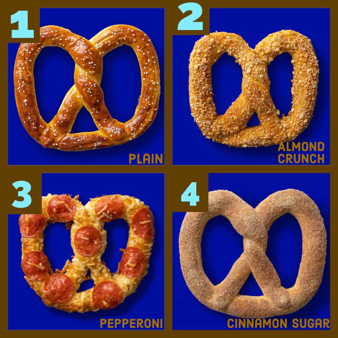 Which pretzel do you knead?🥨😍
#AuntieAnne #NationalPretzelDay