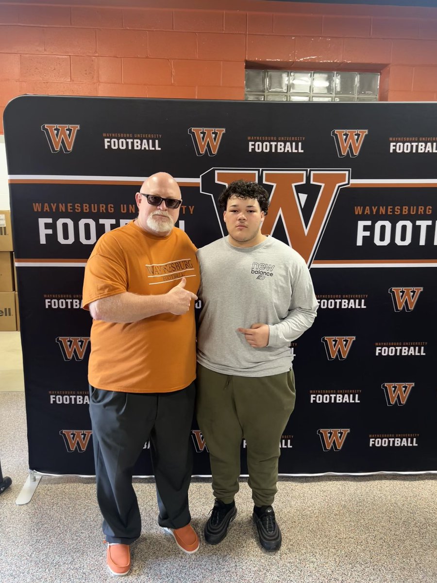 Had a great day at @WU_SWARM today! Thanks for having me @BigPappy_WETSU1 @CoachDArnold15 @ZackWindsor1 @GWHSFootball1