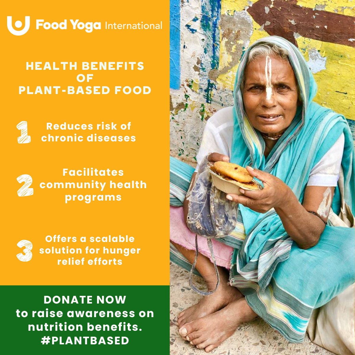 Our initiatives support dietary diversity, enhance public health, and provide scalable solutions to hunger. Learn about the transformative impact of our plant-based meal programs!

#donation #donate #charity #charities #foodyogainternational #foodforlifeglobal #Cryptocurency…