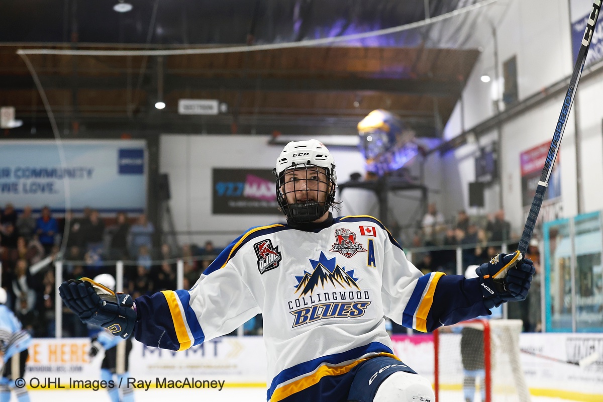 The score after the second period is now the @CwoodBluesJrA 2 and the @OJHLGoldenHawks 1. @CwoodBluesJrA @OJHLGoldenHawks @ojhlofficial @ojhlimages @cjhlhockey @OHAhockey1 @HockeyCanada #postseason #Bucklandcup #Championship #leagueofchoice #Nutrafarms