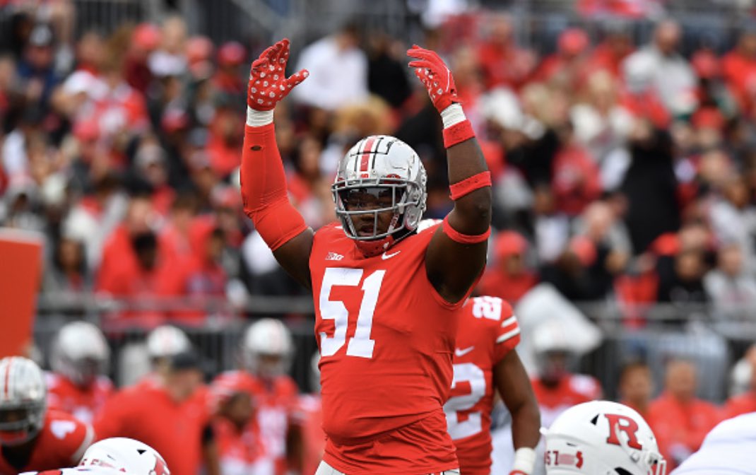 With the 54th pick the Cleveland #Browns select DT Mike Hall Jr out of THE Ohio State University .

Welcome the Streetsboro HS graduate back home to the Land 🦴🦴🐶