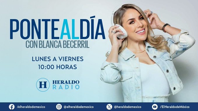 #AHORA | #HeraldoRadio Esto es lo más relevante de #PonteAlDía Con @BlancaBecerril Escúchalo por el 98.5 de FM en la CDMX 📻👌🏻 #EnVivo 👉 dai.ly/x7yjds2