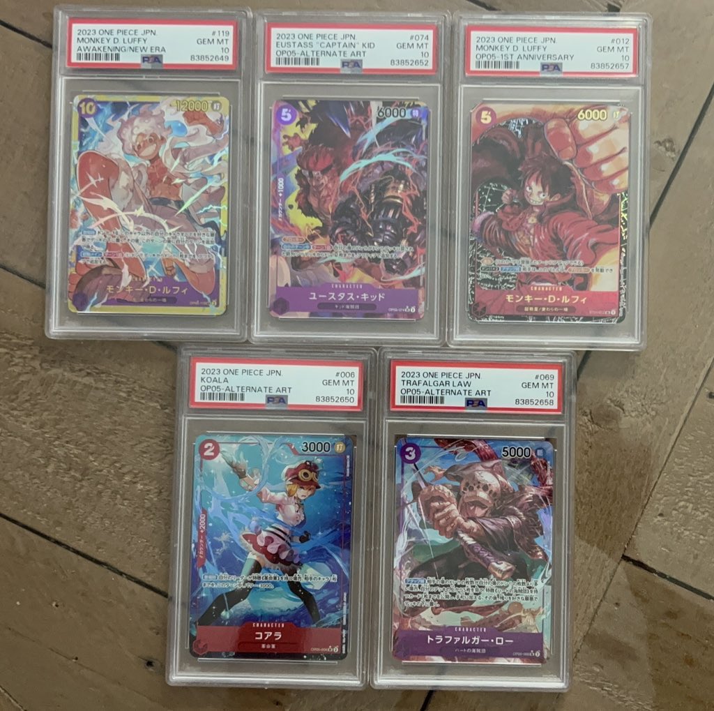 pray4goodpulls's tweet image. Here we go. Short and sweet One Piece giveaway. One winner, 5 PSA one piece slabs!
To enter - comment your favorite one piece character…that’s it!
Entries will close at 10:30pm est tonight 4/26 so be quick! Drawing will be tomorrow at 10pm est via wheel.
US SHIPPING ONLY.
GL!!