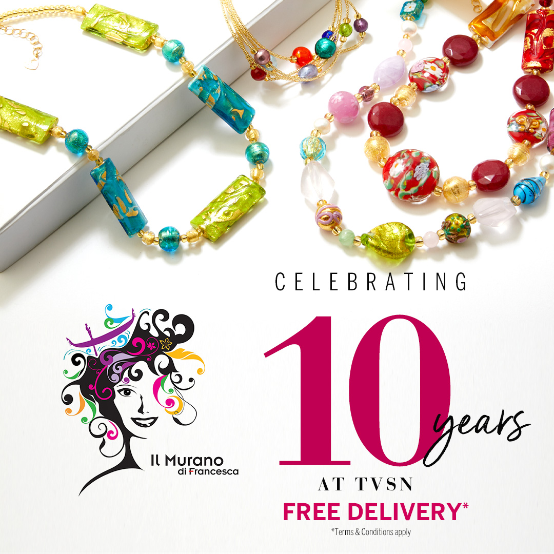 Celebrating 10 years of Il Murano di Francesca at TVSN 💗✨ ⁠Thank you for being part of the TVSN family for 10 fabulous years, we look forward to many more 💗⁠ ⁠
⁠
Discover more about this incredible brand and shop the range here: l8r.it/LGqO
⁠